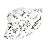 Bucket Hat Fishing Cap Cotton Print Fisherman Hat Fashion Colorful Letter Printing Sun Hat