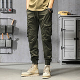 Cuffed Cargo Pants Fall Loose Sports and Leisure