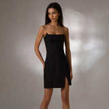 Music Festivals Rave Outfits Dress Summer Women's Solid Color Slim Dress