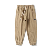 Man Fall Outfis Solid Color Ankle Banded Pants Male Student Workwear Casual Pants