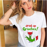 Men and Women Grinch Shirt Christmas Grinch Pattern T-shirt