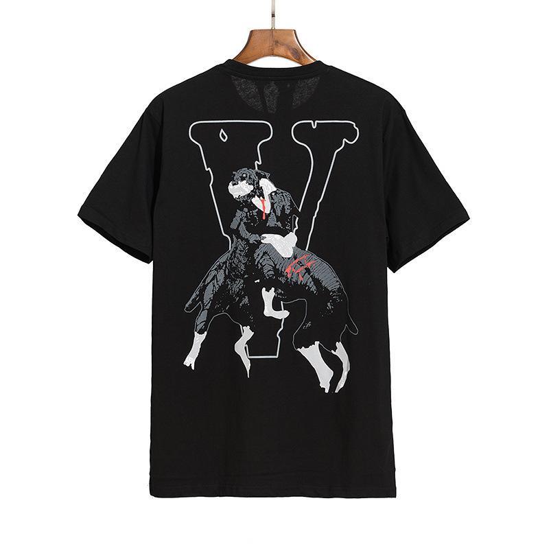 Vlone T Shirt Men'S Plus Size Retro Sports Casual Sweatshirts Short Sleeve Vlone