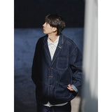 Men Denim Jackets Suit Denim Jacket Retro