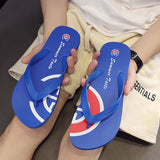 Flip Flops Men's Outdoor Slippers Summer Slippers Outer Wear Blue Red Large Size Fashion Black Beach