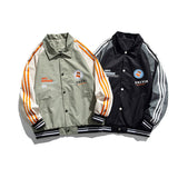 Man Fall Outfis Autumn Street Sports Baseball Uniform Men's Hip Hop Loose Couple Casual Jacket