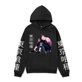 Anime Hoddies Tokyo Food Series Sweater Fleece-Lined Hoodie Fall Winter Coat