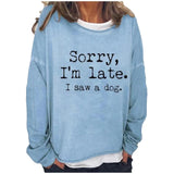 Yes I M Cold Sweatshirts Loose round Neck Sweater