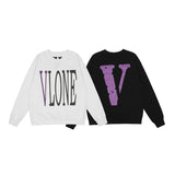 Vlone Sweatshirt Autumn And Winter Printed Long Sleeve Casual Loose Sweater