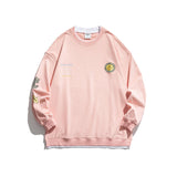 Crew Neck Sweatshirts for Men Men's Retro Cartoon round Neck Sweater Men's Loose Casual