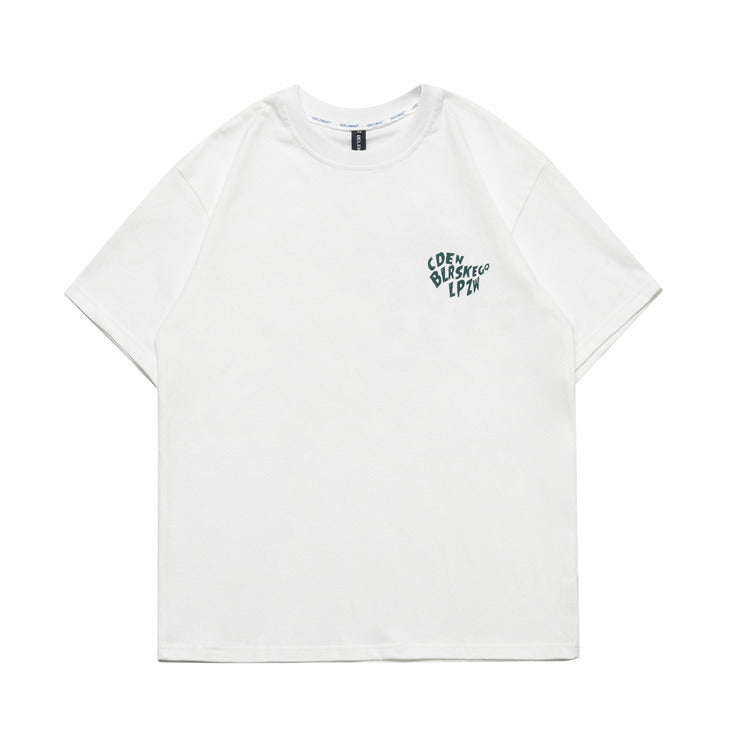 Men T Shitrs Graphic Print Crew Neck