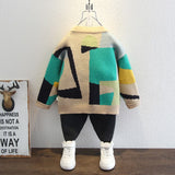 Toddler Boys Sweater Men's Cardigan Sweaters Autumn