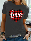 Valentine's Day T Shirt Men's Short-Sleeved European and American Top T-shirt