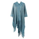 Women Cardigan Knit Sweater Autumn and Winter Women's Striped Sweater