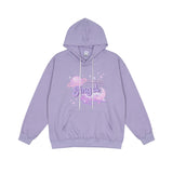 Man Fall Outfits Printed Hoodie Men's and Women's Street Loose Couple Leisure Pullover Coat