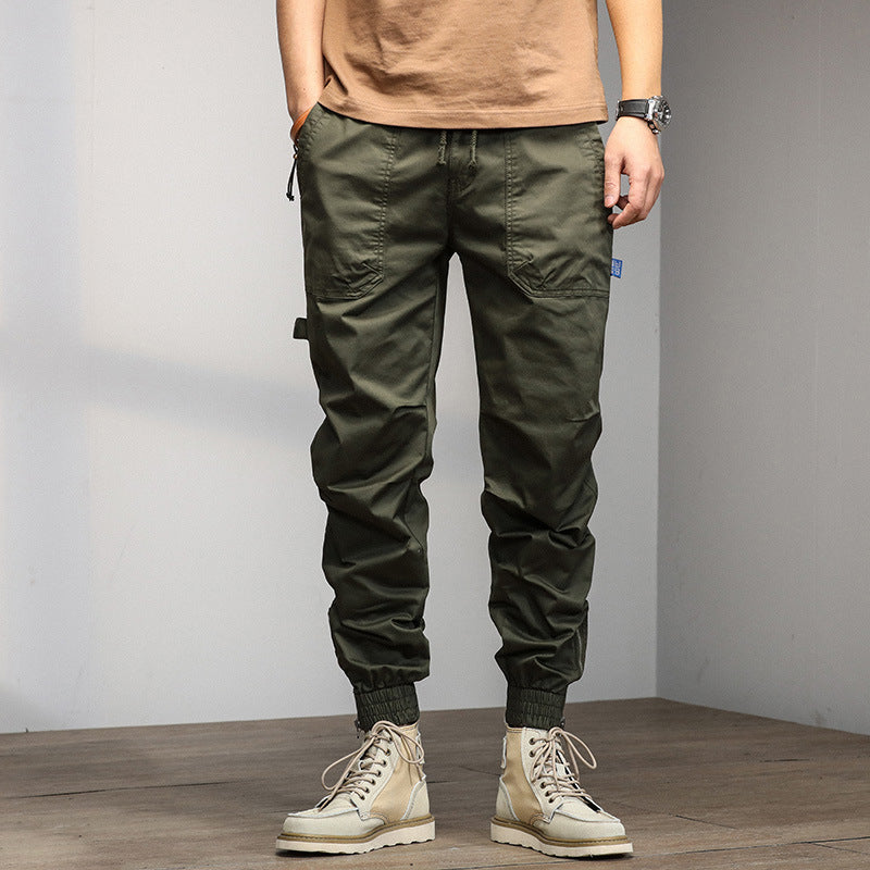 Cuffed Cargo Pants Men 'S Summer Casual Pants Men 'S Trousers