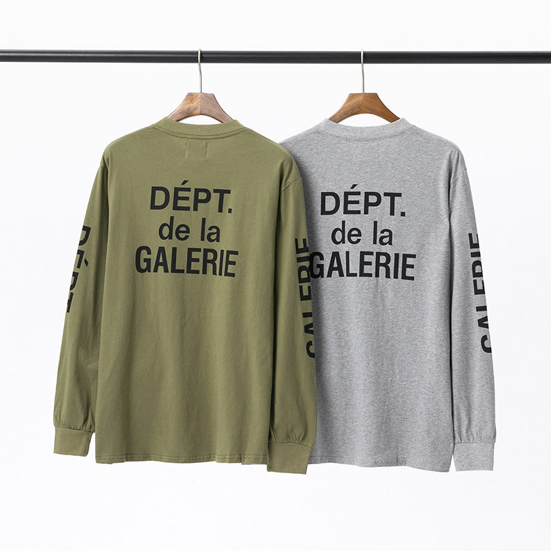 Gallery Dept T Shitrs Vintage Los Angeles Printed round Neck Long Sleeve T-shirt for Men