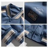 Man Fall Outfis Autumn Vintage Embroidery Stitching Baseball Uniform Jacket Male Hip Hop Loose Casual Jacket