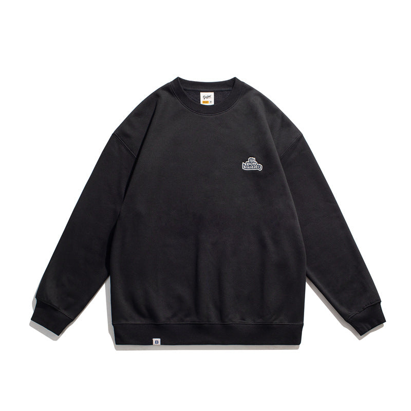 Crew Neck Sweatshirts for Men Men's Sweater Letter Embroidered Top Men's