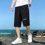 Men White Shorts Men's Summer Loose Leisure Sports Shorts