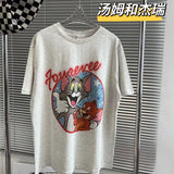 Tom And Jerry T Shirt Cartoon Print Loose