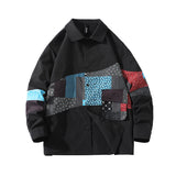 Men's Jackets Autumn Stitching Shirt Men's Loose Shirt