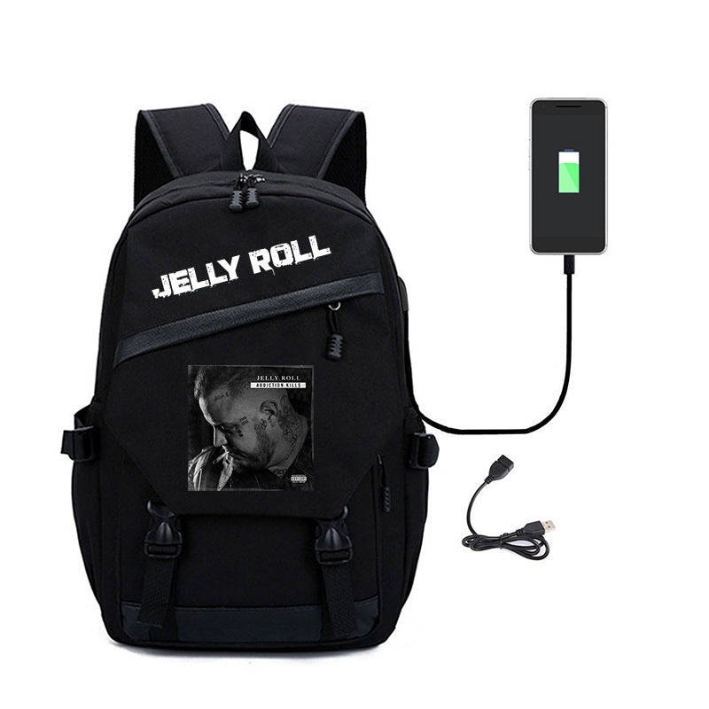 Jelly Roll Bag Backpack Large Capacity Backpack Schoolbag