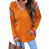 Women Pullover Knit Sweater Autumn and Winter Hooded Sweater Sweater Coat