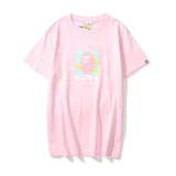 Bathing Ape T Shirt Summer Loose Leisure Pullover Letter Short Sleeve T-shirt