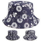 Bucket Hat Fishing Cap Cotton Print Fisherman Hat Men and Women Vintage Printing Bucket Hat Outdoor