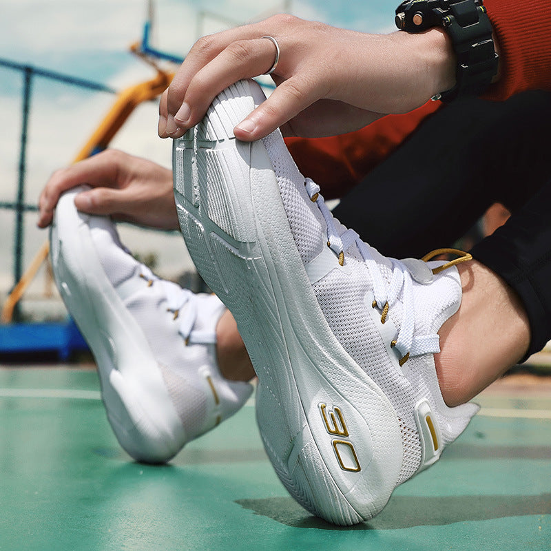 Men Basketball Shoeses Mesh Men Basketball Shoeses Men's Trendy Sneakers Summer Breathable Combat Sneakers