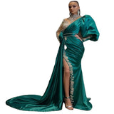 Long Homecoming Dresses Fishtail Silver Stage Dress