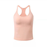 Moisture Wicking Tank Top Short Vest with Chest Pad