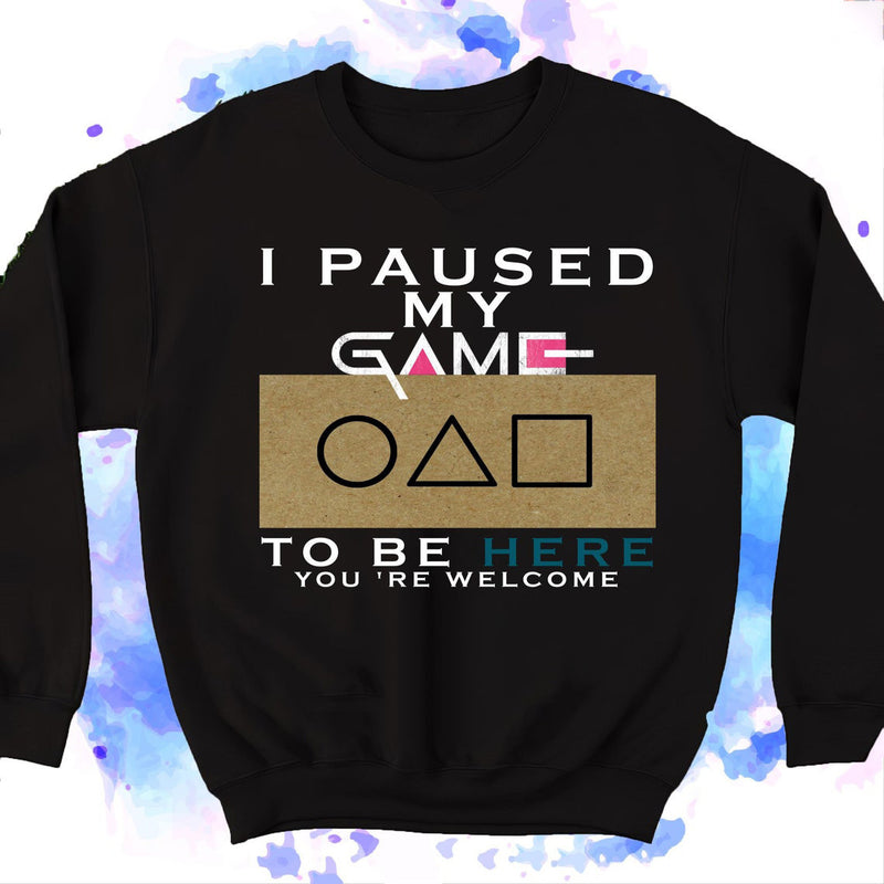 Squid Game Costume round Six Symbol Pattern Printed Long-Sleeved Top Sweatshirt