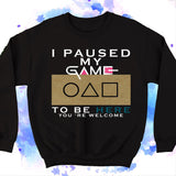 Squid Game Costume round Six Symbol Pattern Printed Long-Sleeved Top Sweatshirt