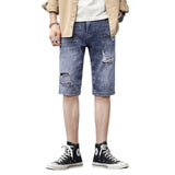 Men Jorts Men's Denim Retro Loose Elastic