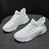 designer Sneaker Shoes Red Fashion Trendy Women's Shoes Four Seasons Mesh Breathable Casual Shoes