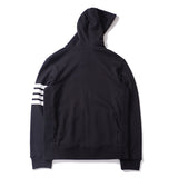 Cardigan Baseball Jacket TB Terry Zipper Cardigan Hoodie