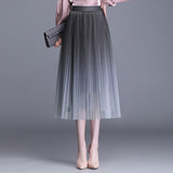 MIDI Mauve Skirt Women's Summer Mesh Skirt Summer