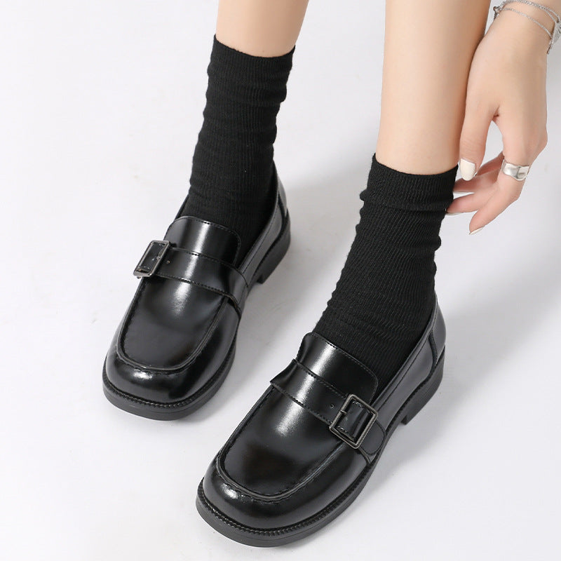 Mary Jane Shoes Spring Leather Shoes Vintage Brown