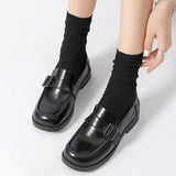 Mary Jane Shoes Spring Leather Shoes Vintage Brown
