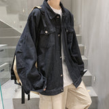 Men's Jackets Denim Jacket Men's Baggy Casual Jacket