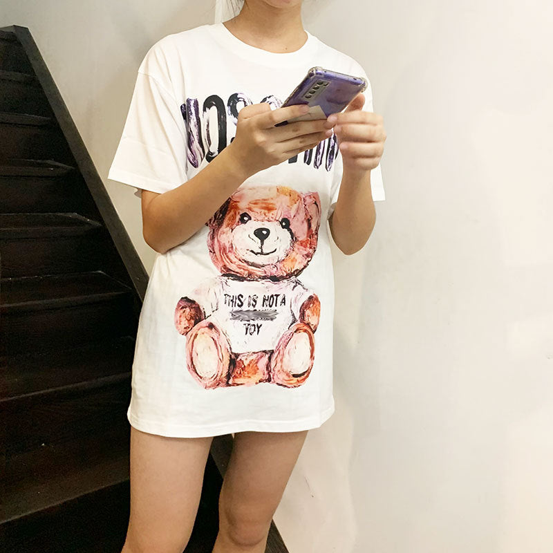 Moschino T Shirt Loose Round Neck T-Shirt