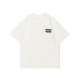 Men T Shitrs Basic Style Letter Print Round Neck