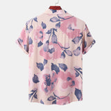 Camp Collar Shirt Floral Short Sleeve Shirt