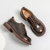 Mary Jane Shoes Jk Leather Shoes Autumn And Winter Black Small Leather Shoes For Women