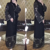 African Dashiki Dress Women's plus Size Black Dress
