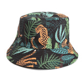 Bucket Hat Fishing Cap Cotton Print Fisherman Hat Animal Print Hat Men and Women Fashion