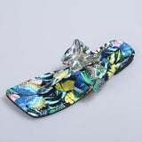 Women Open Toe Sandals Flats Large Size Flat Bottom Slippers for Women Summer