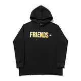Vlone Hoodie Hooded Sweater Wool Coil Men'S And Women'S Loose Large V Pullover Hoodie Coat