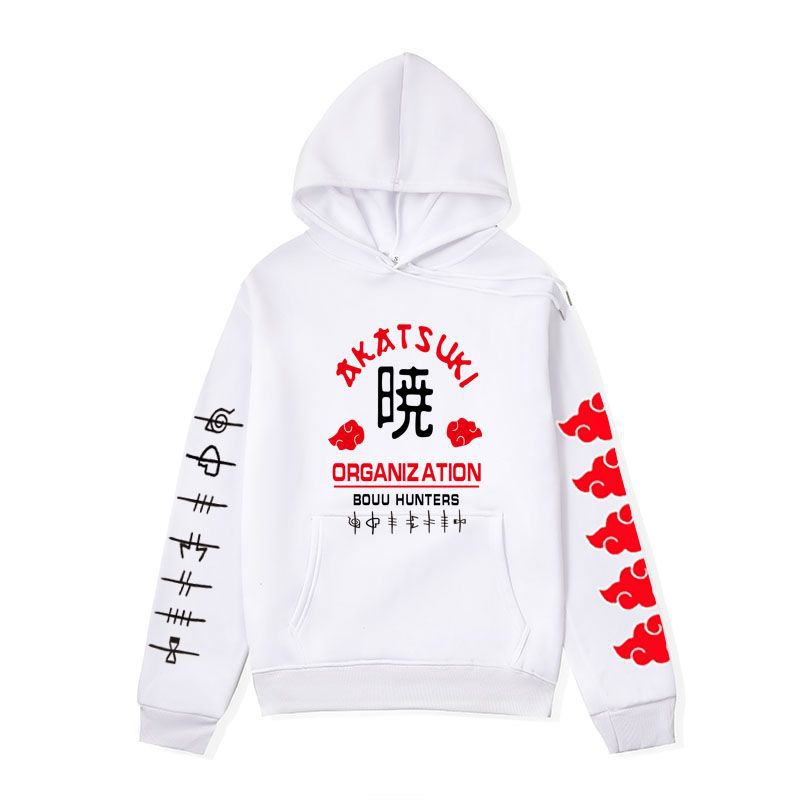 Anime Hoddies Clothing Fire Shadow Tissue Printed Hoodie